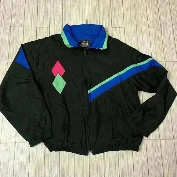 Casual Club Jackets & Blazers - Vintage Casual Club 80’s Windbreaker